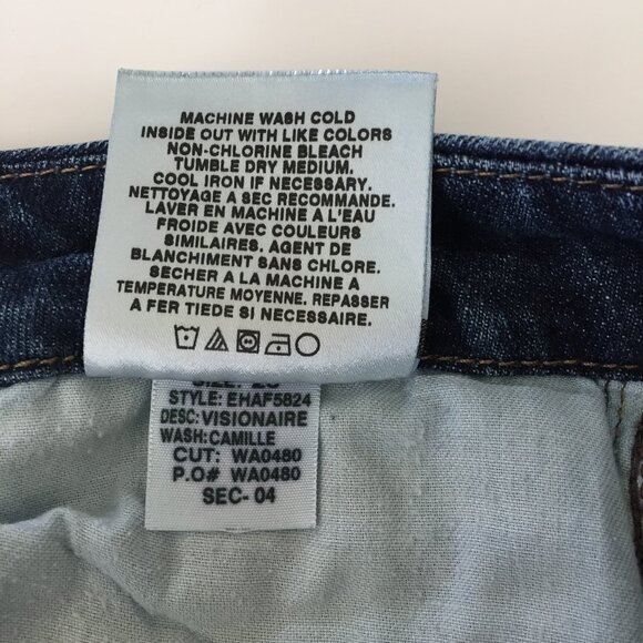 Joe's Jeans Visionaire in Camille Wash Boot Leg Cut in Med Blue. - Picture 8 of 13